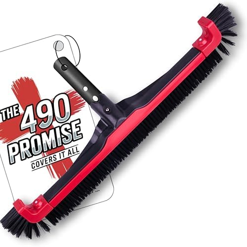 ProTuff 490 Promise 22in Pool Brush, Algae Scrubber for Walls & Steps